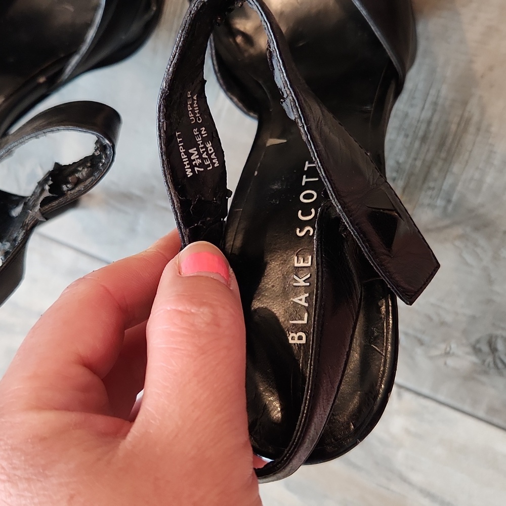 Blake Scott Black High Heels Size 7.5 - Picture 7 of 7